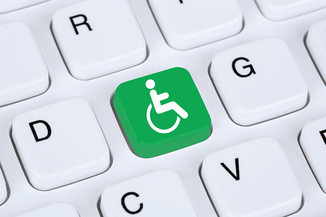 Accessibility symbol on keyboard